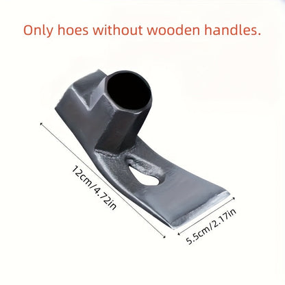 Carbon Steel-Labeled Garden Hoe with Rectangular Head and Head-Only or Wooden-Handle Package Options