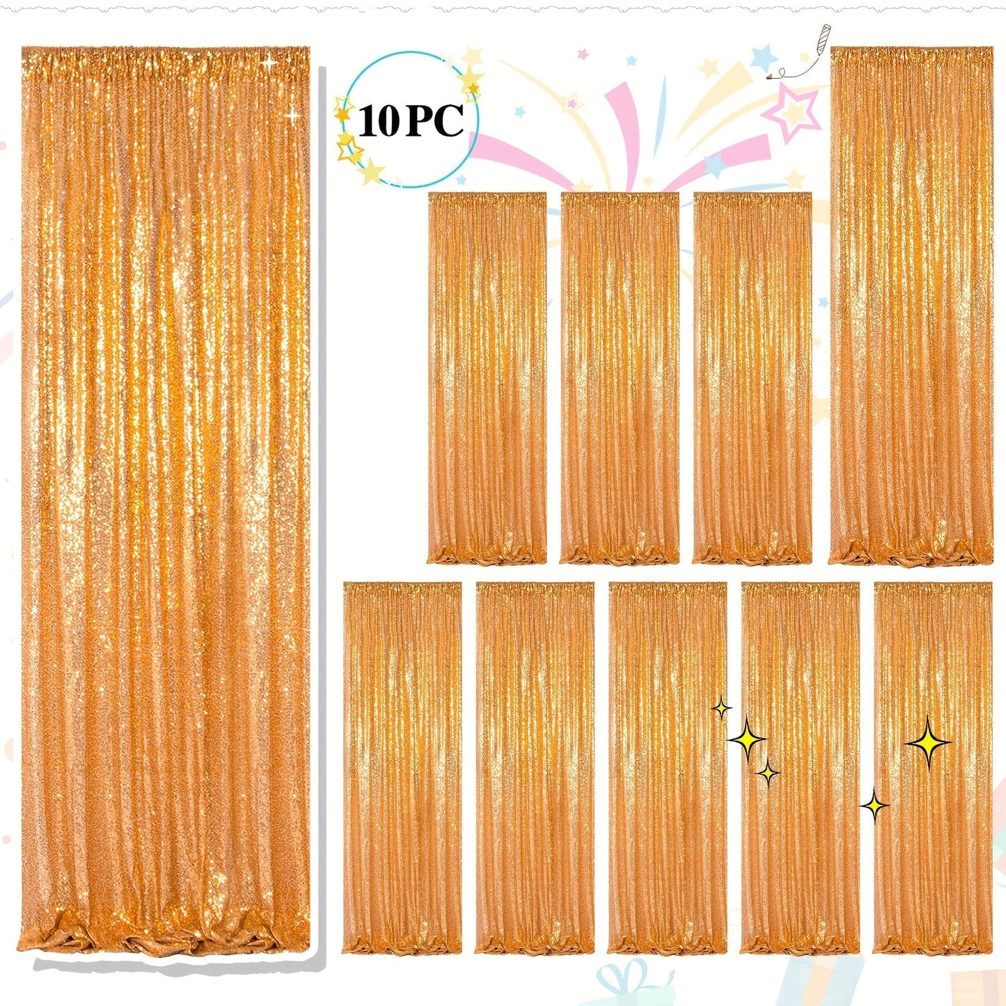 Sequin Backdrop Curtains 2FTx8FT Glitter Photography Background Panels for Party Wedding Birthday for an Everyday Personal Care Routine