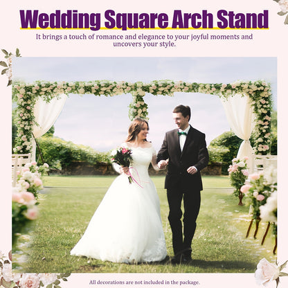 Pipe and Drape Backdrop Stand 10x20ft Heavy Duty Stainless Steel Portable Wedding Party Photography Background Support System with Base Kit