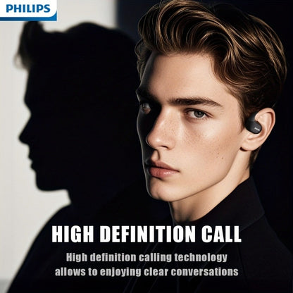 Philips TAT2739 Open-Ear Wireless Headphones AI Call Noise Reduction 360 Spatial Sound for Bedside Audio, Alarms and Room Entertainment
