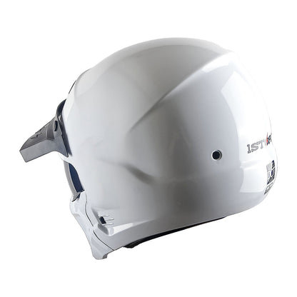 Motorcycle Helmet Convertible Full/Open-Face Shell with Detachable Mask, Smoked Shield, S-XL Sizes and Multiple Styles