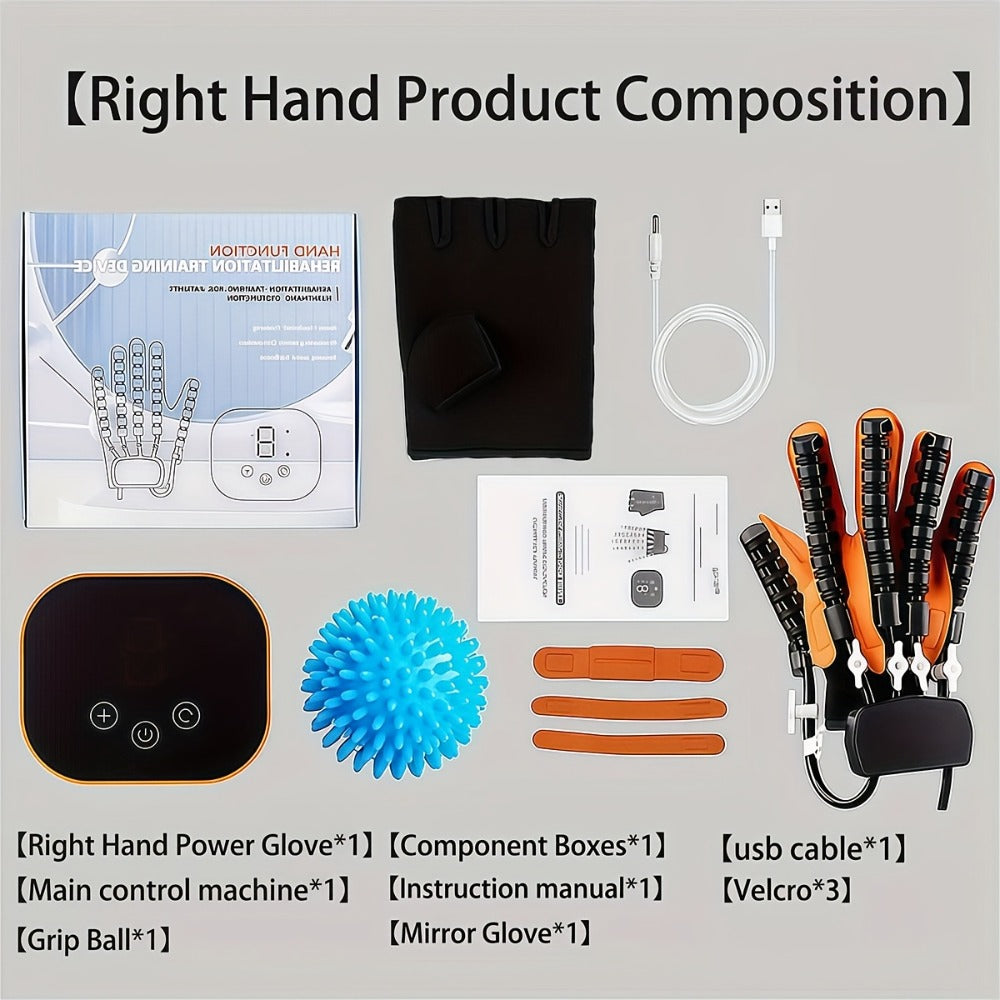 Rehabilitation Robot Gloves for Hand & Finger Training, Air Pressure Finger Exercise Device with LCD Touch Screen