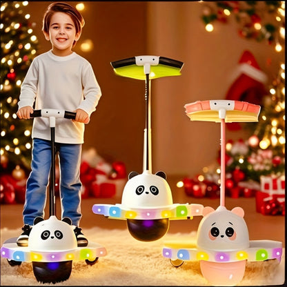 LED Light Up Bouncing Ball for Kids, Colorful Illuminated Balance Toy for Indoor & Outdoor Play, Fun Pink & Interesting Black