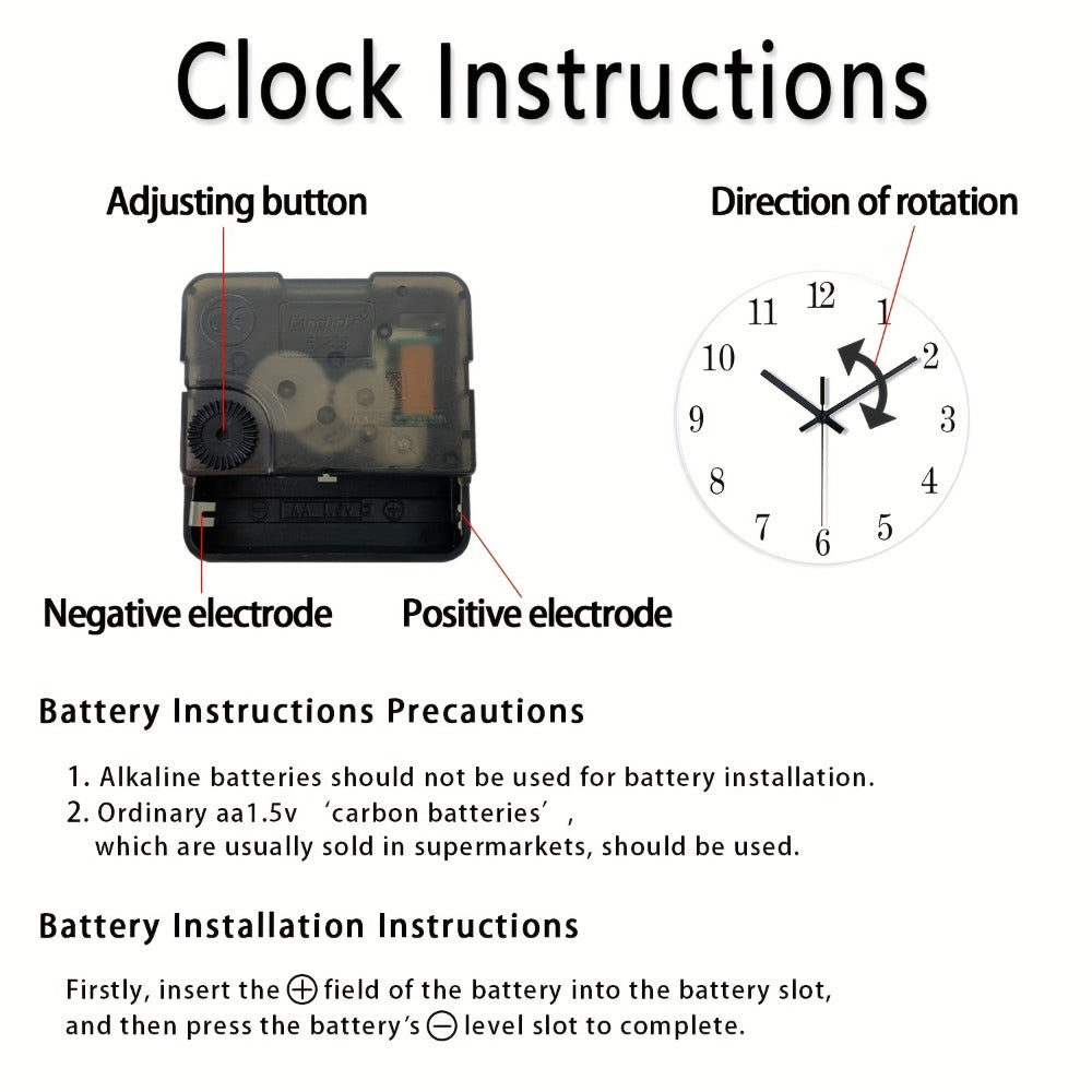 Color-Coded Learning Wall Clock in 8, 10 or 12-Inch Sizes with Minute and Quarter-Hour Markers