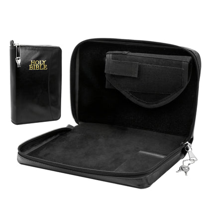 Lockable Soft Pistol Case Book-Style Handgun Storage Bag with Zipper – Discreet Portable Gun Case for 9mm & Most Handguns