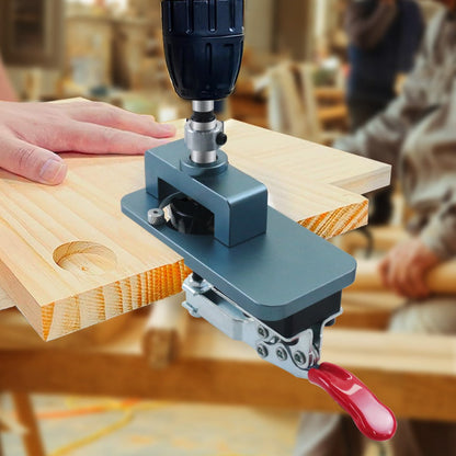 35mm Hinge Drilling Jig Kit Aluminum Alloy Cabinet Door Hinge Hole Opener Template Puncher Locator for Woodworking Door Cabinet Wardrobe