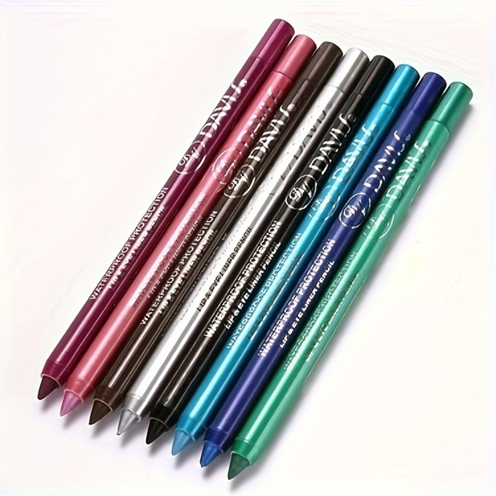 Waterproof Eyeliner Pencil Set 12 Colors with Sharpener Long Lasting Multicolor Eye Liner Kit for Daily Wear Stage Cosplay Festival Party