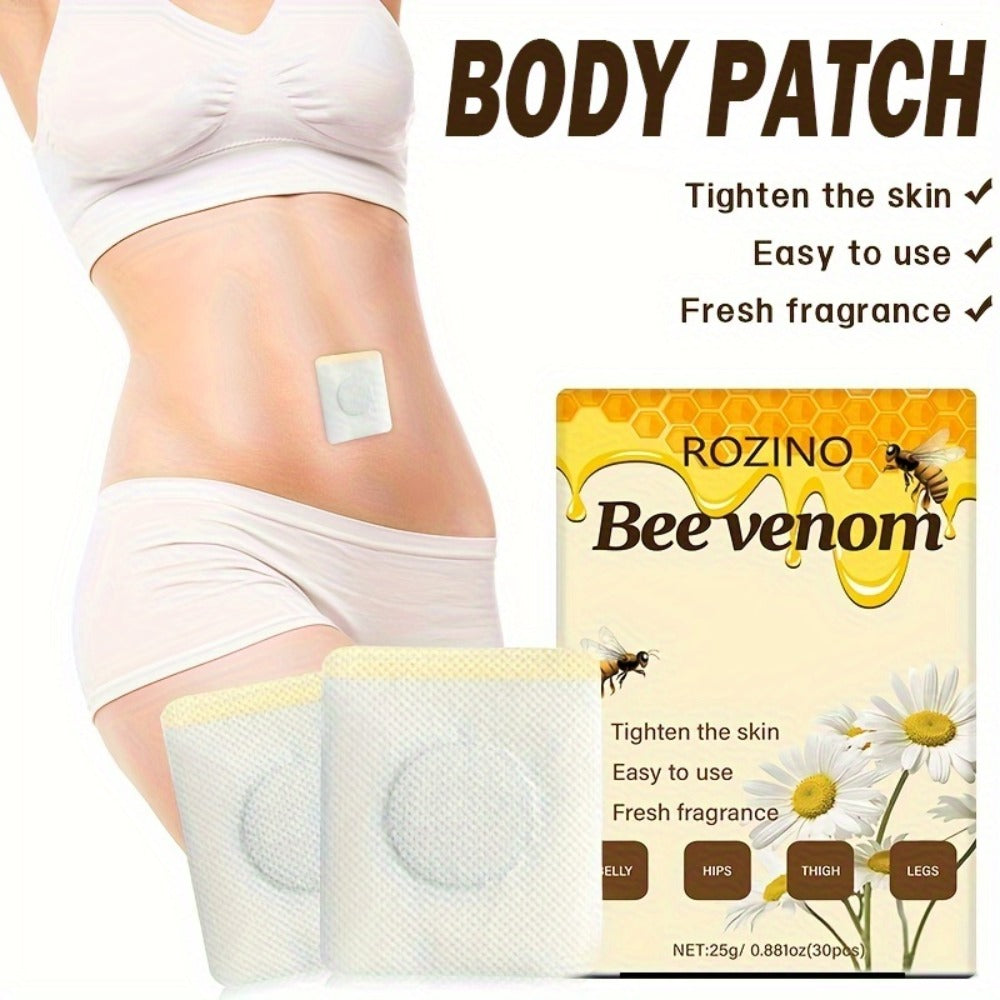 Belly Button Firming Patches 60 Pcs – Bee Venom Natural Botanical Navel Patches with Long-Lasting Adhesion