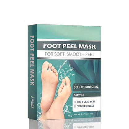 Foot Peel Mask Exfoliating Socks Dead Skin Remover Moisturizing Firming Brightening Hypoallergenic Peeling Treatment for Dry Cracked Heels