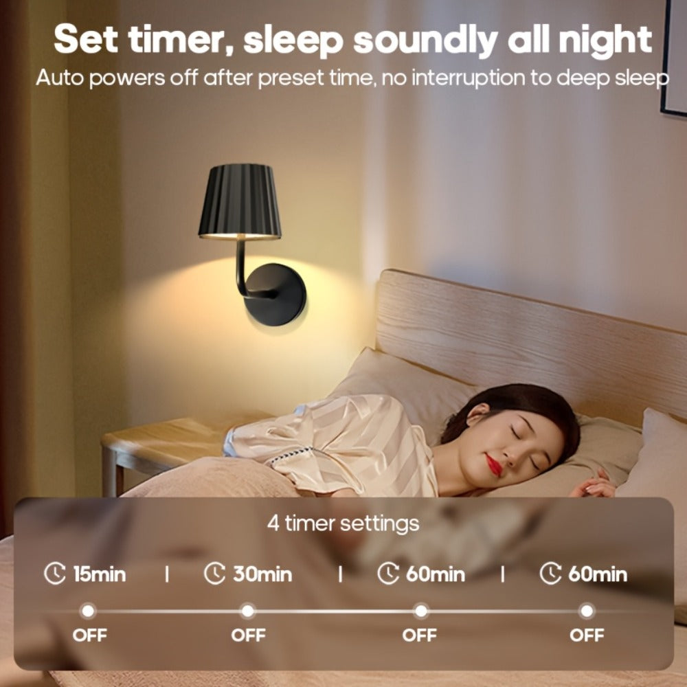 LED Wall Sconce Touch Dimmable Remote Control USB Powered Battery Backup 3 Color Temperatures for Entryways, Bedrooms and Living Spaces