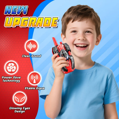 Spider Walkie Talkies for Kids, Long Range Outdoor Toy for Boys & Girls Ages 3-8, Camping Hiking Adventure Gift