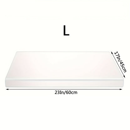Acrylic Cutting Board Large Anti-Slip 17x23 Inch – Clear & Black Countertop Protector for Kitchen & Restaurant