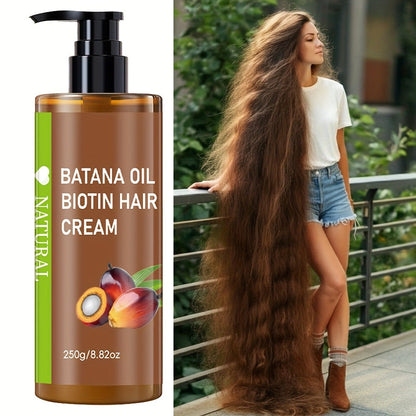 Batana Oil for Hair Growth 250g, Unrefined Cold-Pressed Honduran Batana Oil, Dry Damaged Hair, Enhances Shine