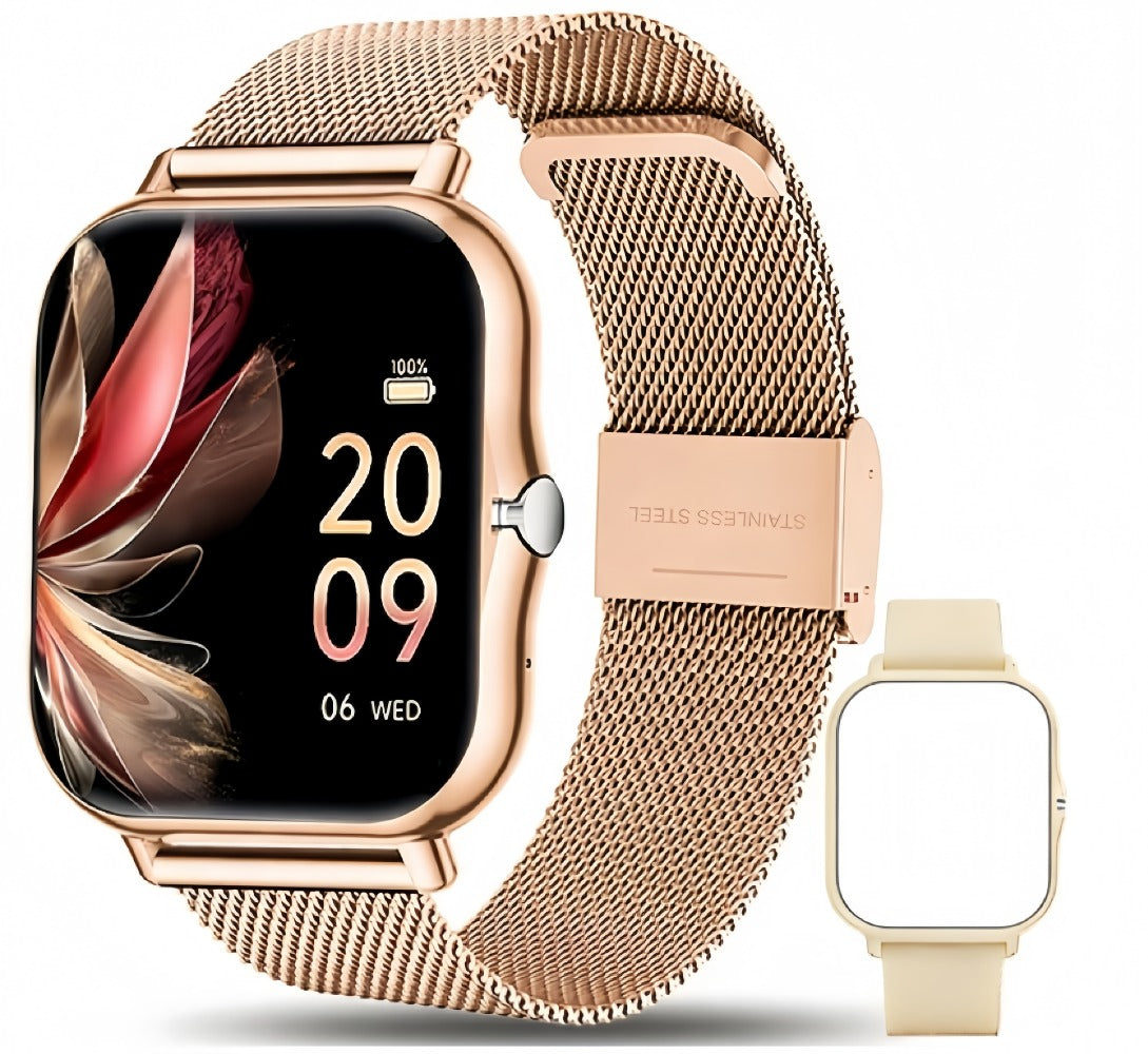 Smartwatch with Calling, Heart Rate and Sleep Displays, Sport Modes and Magnetic Charging for Daily Wear