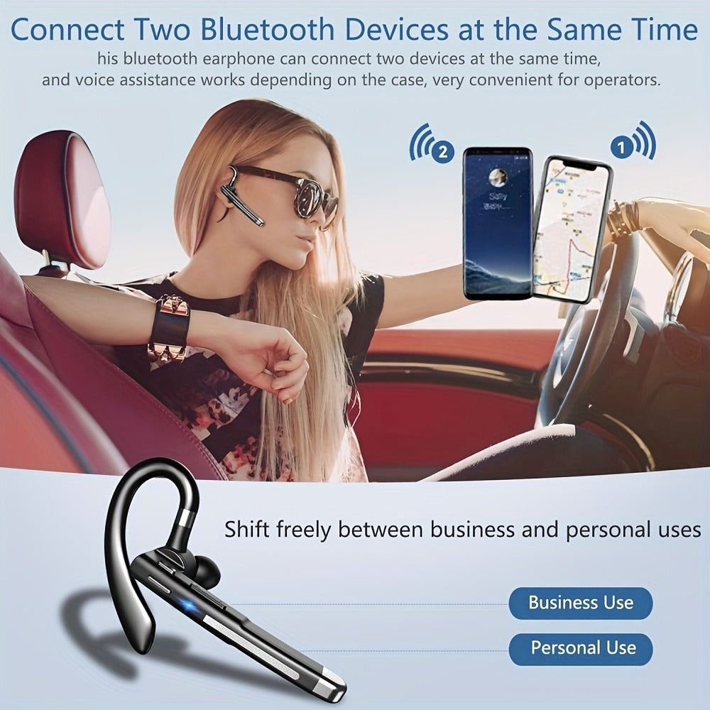 Single-Sided Wireless Earbud ENC Noise Cancelling Mic Comfortable In-Ear Type-C for Bedside Audio, Alarms and Room Entertainment