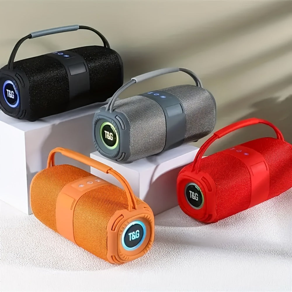 Portable Bluetooth Speaker TG668 Model with IPX4, LED Breathing Light, TWS, FM, USB, TF and AUX