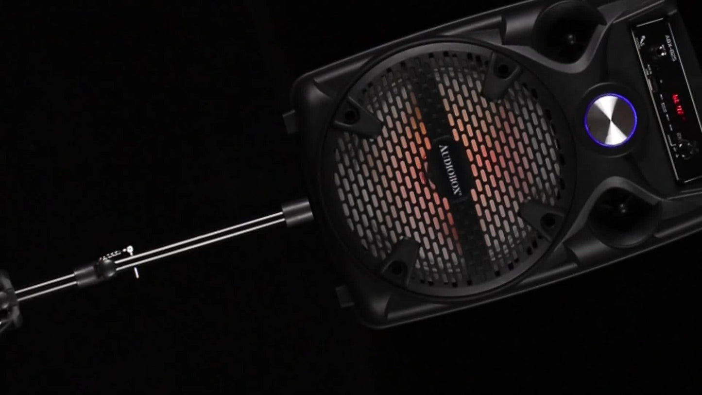 1100W Party Speaker with 7-Mode LED Lighting & Microphone, Portable Wireless Subwoofer, 8-Inch Bass Driver
