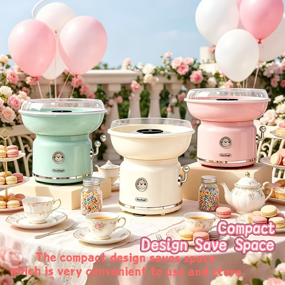 Cotton Candy Machine for Home & Commercial Use, Desktop Tabletop Floss Maker, Food-Grade Anti-Scald Design