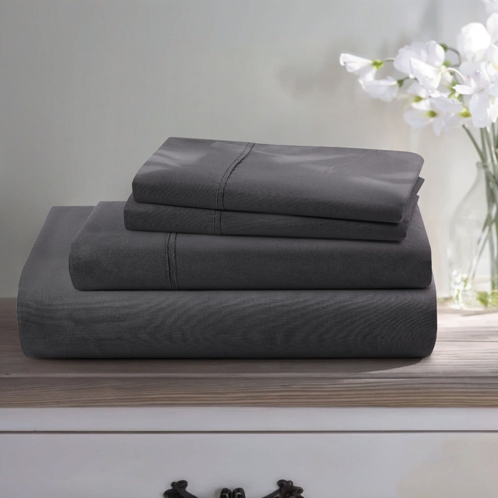 Egyptian Cotton Sheet Set, 1000 Thread Count Sateen Bedding with 16-Inch Deep Pocket, Twin-Full-Queen-King Sizes