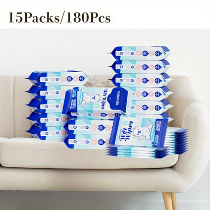 Flushable Wet Wipes with Probiotics, Plant-Based Fibers, Fragrance Free, Sewer Safe, & Thick Disposable Butt Wipes for Adults