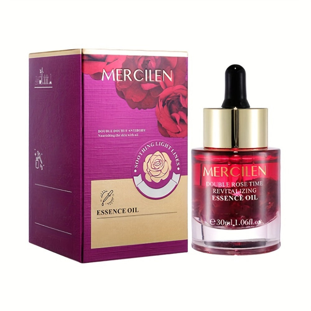 Rose Essential Oil Face & Body Moisturizer – Plant-Based Squalane, Avocado Oil & Hypoallergenic Formula for Dry Skin