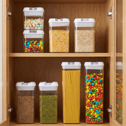 Plastic Food Storage Containers with Lids – Leak Proof Airtight Kitchen Organizer Set for Home Cooking, Dining and Outdoor Meals