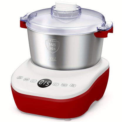 Electric Dough Maker 7Qt with Fermentation Function - 250W Dough Kneading Machine, 304 Stainless Steel Bowl