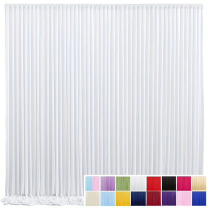 Blackout Backdrop Curtain 4 Pack 5x10 Ft - Heavyweight Nonwoven, Wrinkle-Resistant for Entryways, Bedrooms and Living Spaces