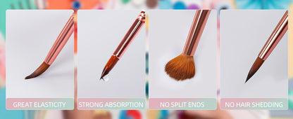 Miniature Paint Brush Set 15 Piece with Case, Micro Fine Detail Brushes for Acrylic, Oil, Watercolor