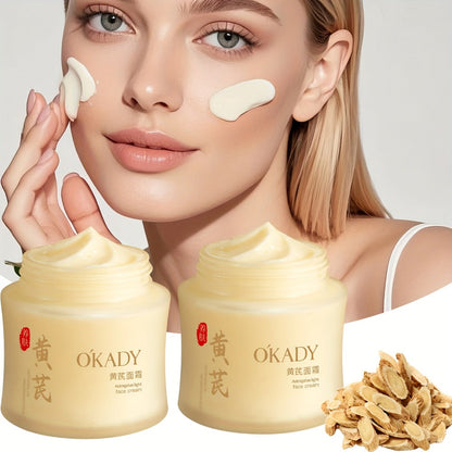 Face Cream Astragalus Root Extract Two-Pack with 100g Per Jar for Morning and Evening Moisturizing
