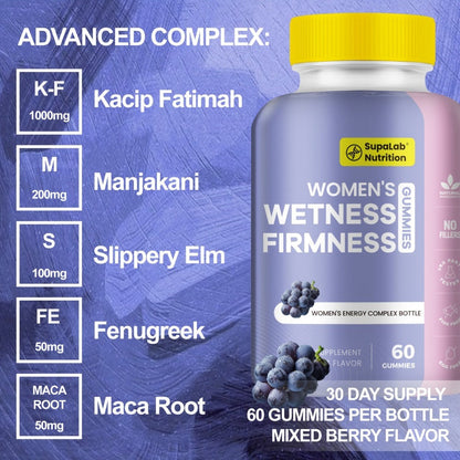 Women's Intimate Wellness Capsules with Kacip Fatimah, Manjakani & Maca Root - Natural Hydration