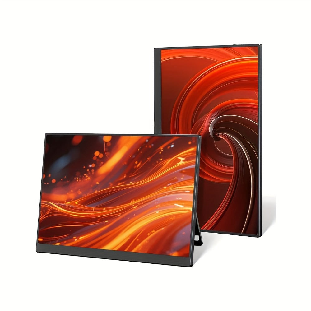 15.6 Inch Portable Monitor 1080P Touchscreen USB-C, 100% sRGB 72% NTSC IPS Travel External Second Screen for Laptop PC iPhone Android