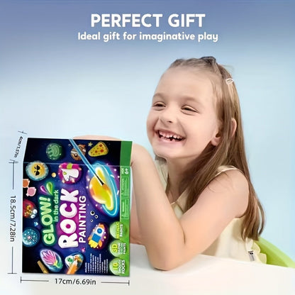 Stone Painting Set Glow in the Dark for Kids with the Listed Color, Size or Set Options for Everyday Use