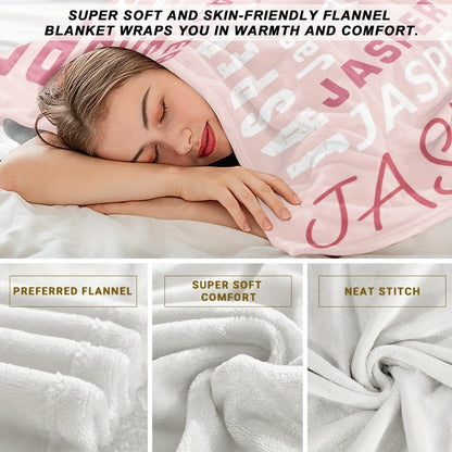 Flannel Throw Blanket 280 GSM in Multiple Colors and 30 x 40, 40 x 50, 50 x 60 or 60 x 80 Inch Sizes