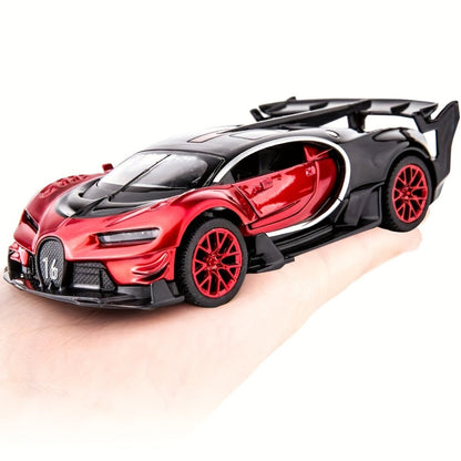 1:32 Vision GT Supercar Die-Cast Pull-Back Toy Car with Lights & Sounds, Zinc Alloy Model Car for Kids & Collectors
