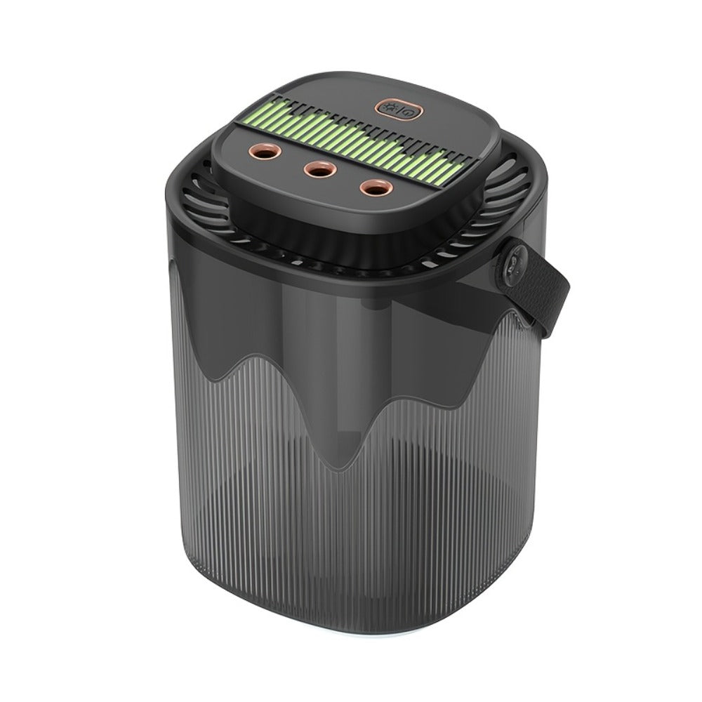 Large Desktop Humidifier with Night Light, 101oz 3-Nozzle USB Rechargeable Cool Mist Humidifier for Bedroom
