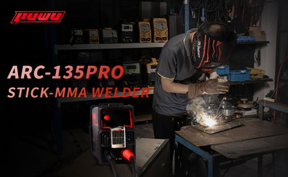 135A 110V MMA Arc Welder Stick Lift TIG 2-in-1 DC Inverter Welder LCD Digital Display Hot for Entryways, Bedrooms and Living Spaces