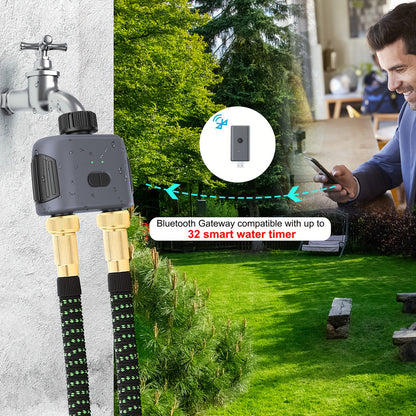 WiFi Sprinkler Timer Smart 2-Zone Irrigation System with App & Alexa Voice Control, for Garden, Lawn and Yard Watering