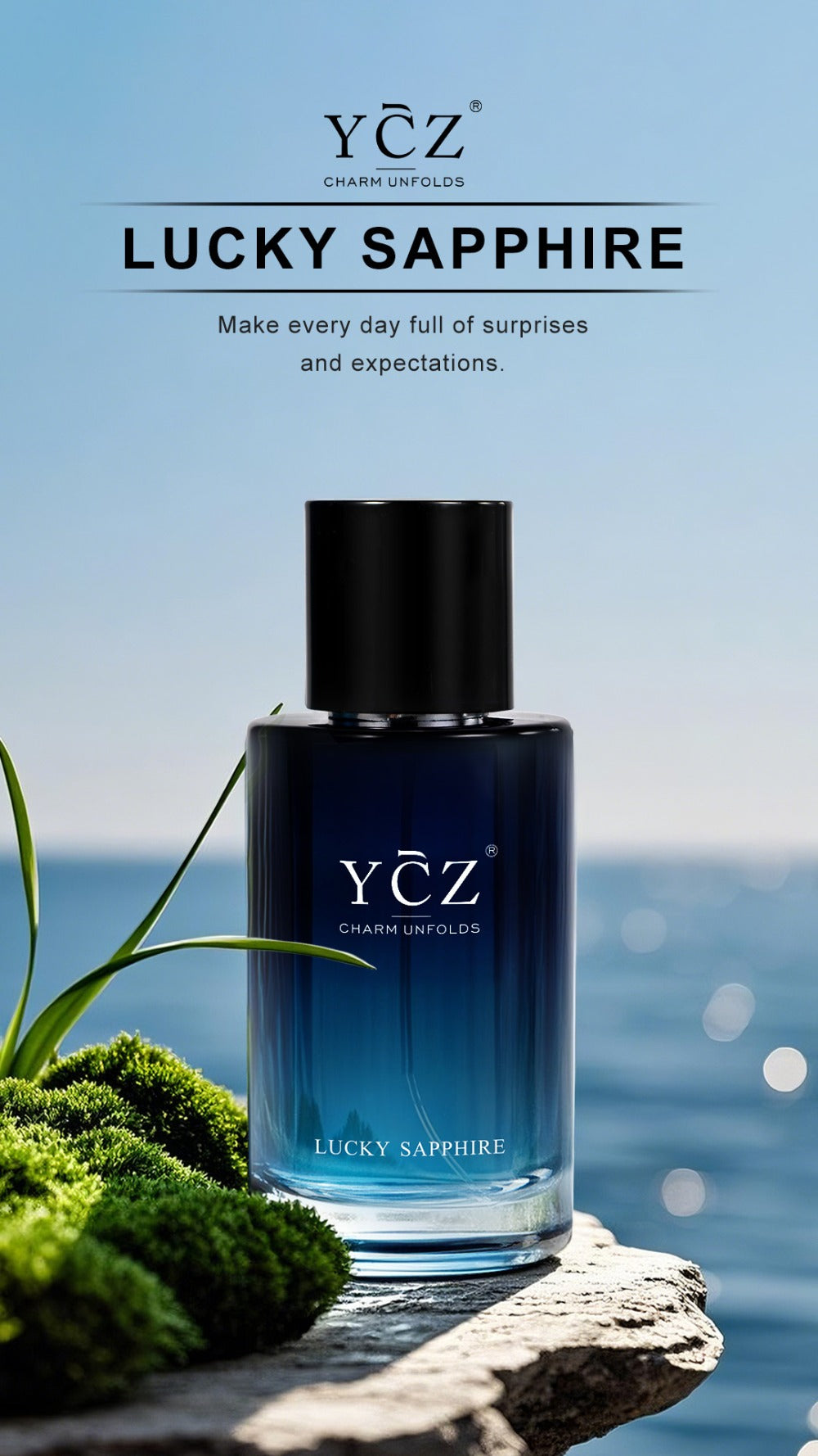 Eau de Toilette for Men, YCZ Barbarism Cologne Spray, Natural Masculine Woody Fresh Scent, 3.4 fl oz 100ml Perfume Gift for Him