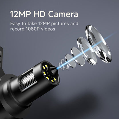 DM9 7-Inch Digital Microscope with Eight Lens LEDs, Two Side Lights and Tilting Screen for Coin and PCB Inspection
