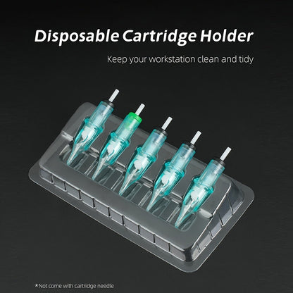 Disposable Tattoo Needle Holders 50Pcs Sterile Single-Use Grip Tubes for Professional for Temporary Body Art, Festivals and Costumes