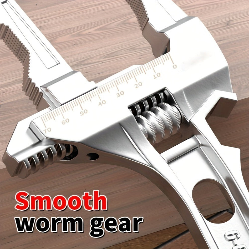 Bathroom Wrench Tool Multifunctional, Adjustable Double-Ended Open-End Wrench for Sink, Faucet, Water Pipe & Heating Repair