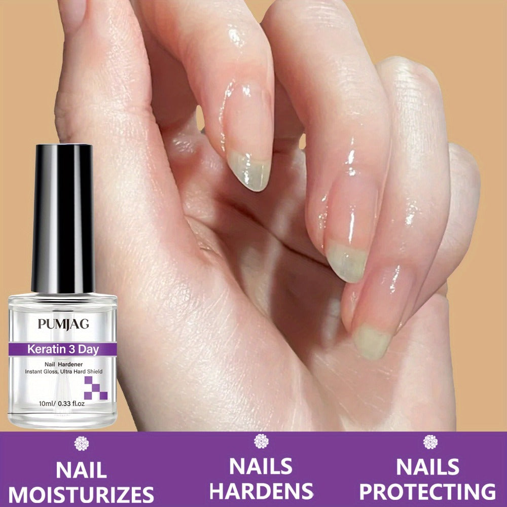 Nail Strengthening Oil Serum, 3-Day Manicure Treatment with Biotin, Vitamin A E C & Calcium for Brittle Nails