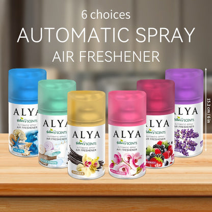 Spray Air Freshener Refill 8.45oz 1pc or 4pcs - 6 Scents Lavender Vanilla Cool Linen Ocean Mixed Berries Magnolia