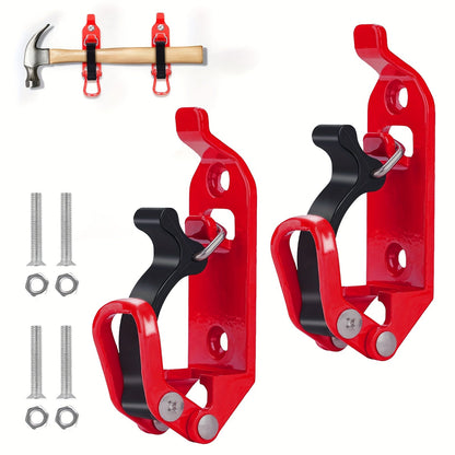 Roof Rack Shovel Mount 2-Pack – Metal Clamp Bracket Kit with Rubber Clamps, Quick Release Axe Holder for Roof Rack, Truck Bed, Boat