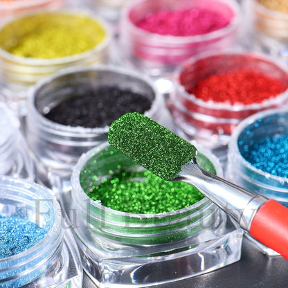Chrome Holographic Nail Powder Set 36 Colors, Mirror Chrome Glitter Pigment Dust Kit for Gel Nails Acrylic