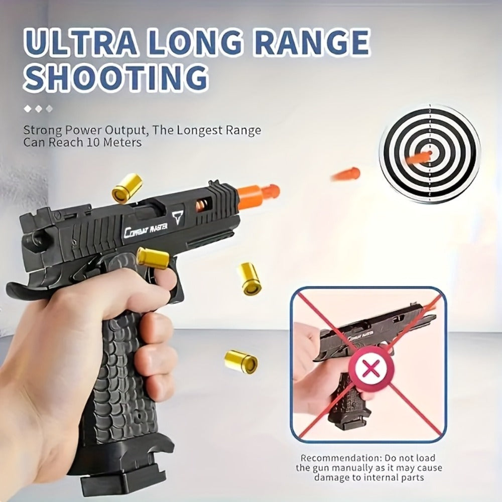 2011 Battle Master Semi-Auto Bullet Toy Gun with Shell Ejecting, 1 Magazine, 20 Simulation Bullets