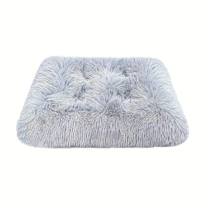 Oversized Plush-Lined Dog Bed & Cat Pad – Thick Warm Washable Polyester Pet Bedding for All Breeds | S, M, L, XL