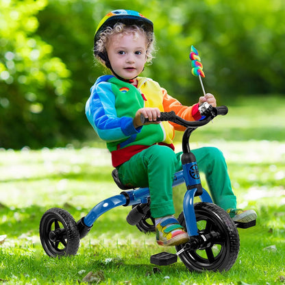 3-in-1 Kids Tricycle Balance Bike Carbon Steel Frame EVA Wheels Foldable with the Listed Color, Size or Set Options for Everyday Use