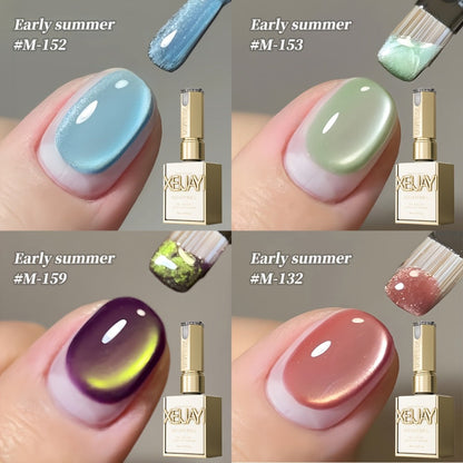 Four-Piece Cat Eye Gel Polish Set in Photo-Frame Bottles with 152, 153, 159 and 132 Color Codes